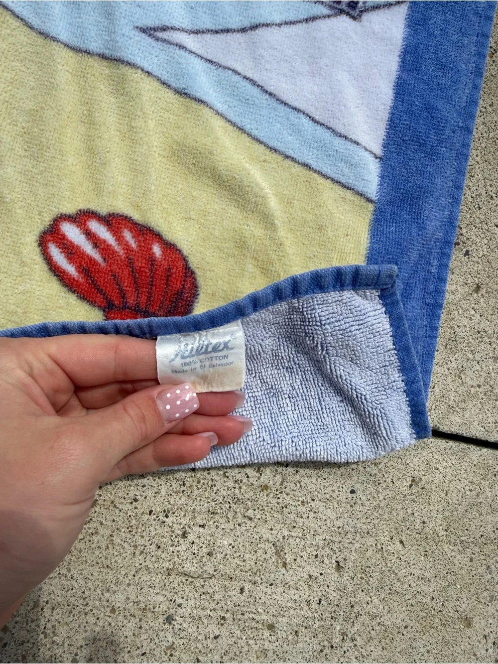 Vintage Hiltex Bear Beach Towel